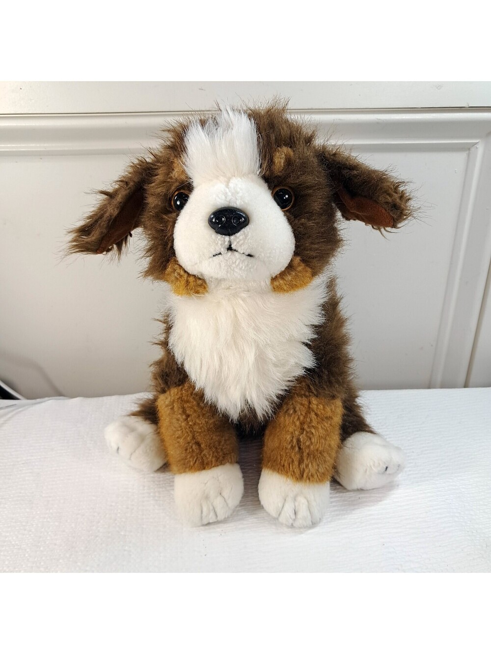 Ty Classic Mugsy Bernese Mountain Dog Plush Stuffed Animal 2002 brown fluffy